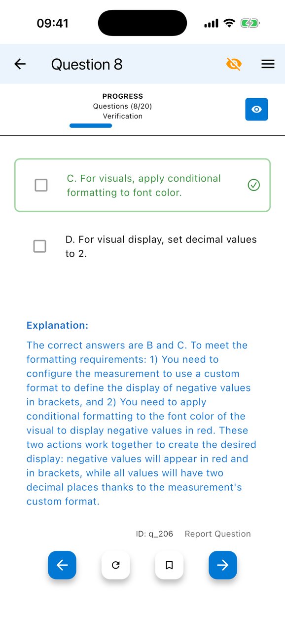 A question with its written explanation